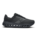 On Cloudsurfer Next men's running shoe in all-black colorway, lateral side view
