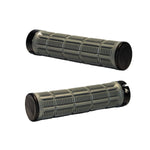 Two Hi Line GR2 Performance bicycle grips in grey with textured grip pattern