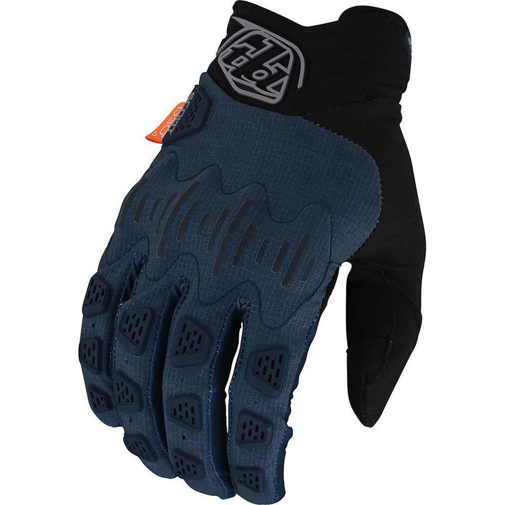 Troy Lee Designs Scout Gambit glove in marine navy blue with textured knuckle protection
