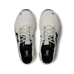 On Cloudmonster 2 running shoes in undyed cream color with black details