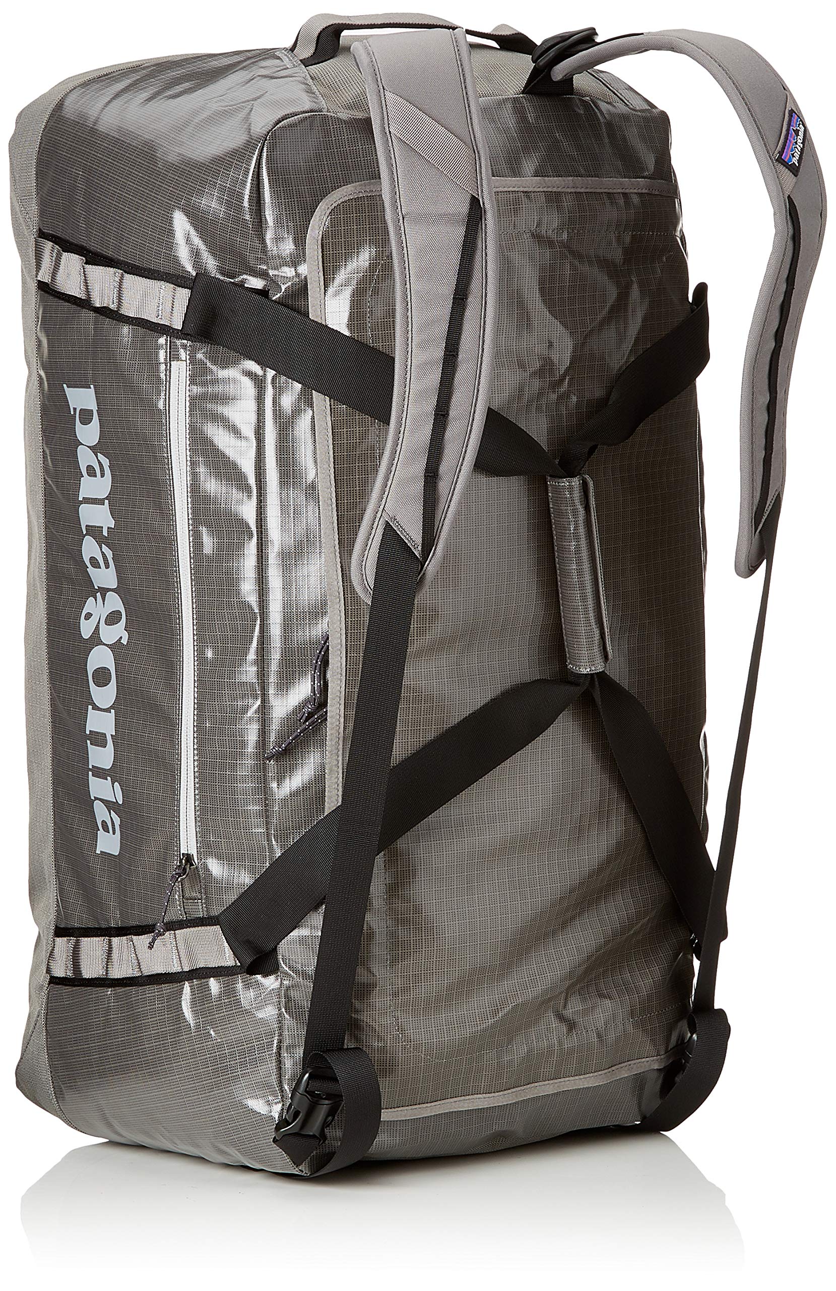 Patagonia Black Hole Duffel bag in Hex Grey with backpack straps