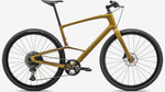 Specialized Sirrus X 5.0 hybrid bike in harvest gold color with black components