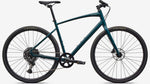 Specialized Sirrus X 3.0 hybrid bike in teal metallic with disc brakes