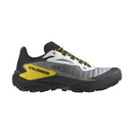 Salomon Genesis men's trail running shoe in black, white and yellow colorway