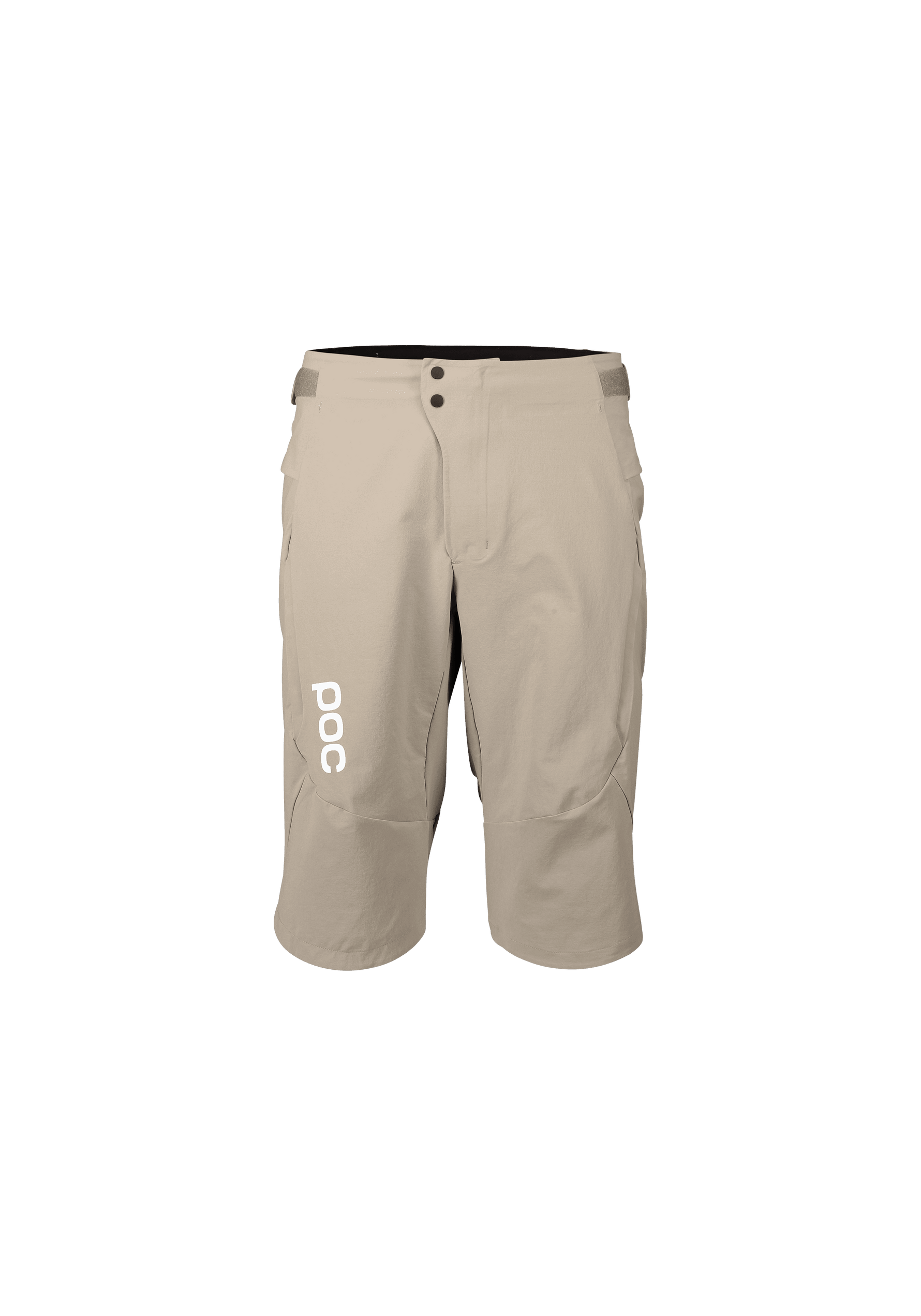 POC Infinite All Mountain cycling shorts in moonstone grey with POC branding