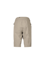 POC Infinite All Mountain cycling shorts in moonstone grey on white background