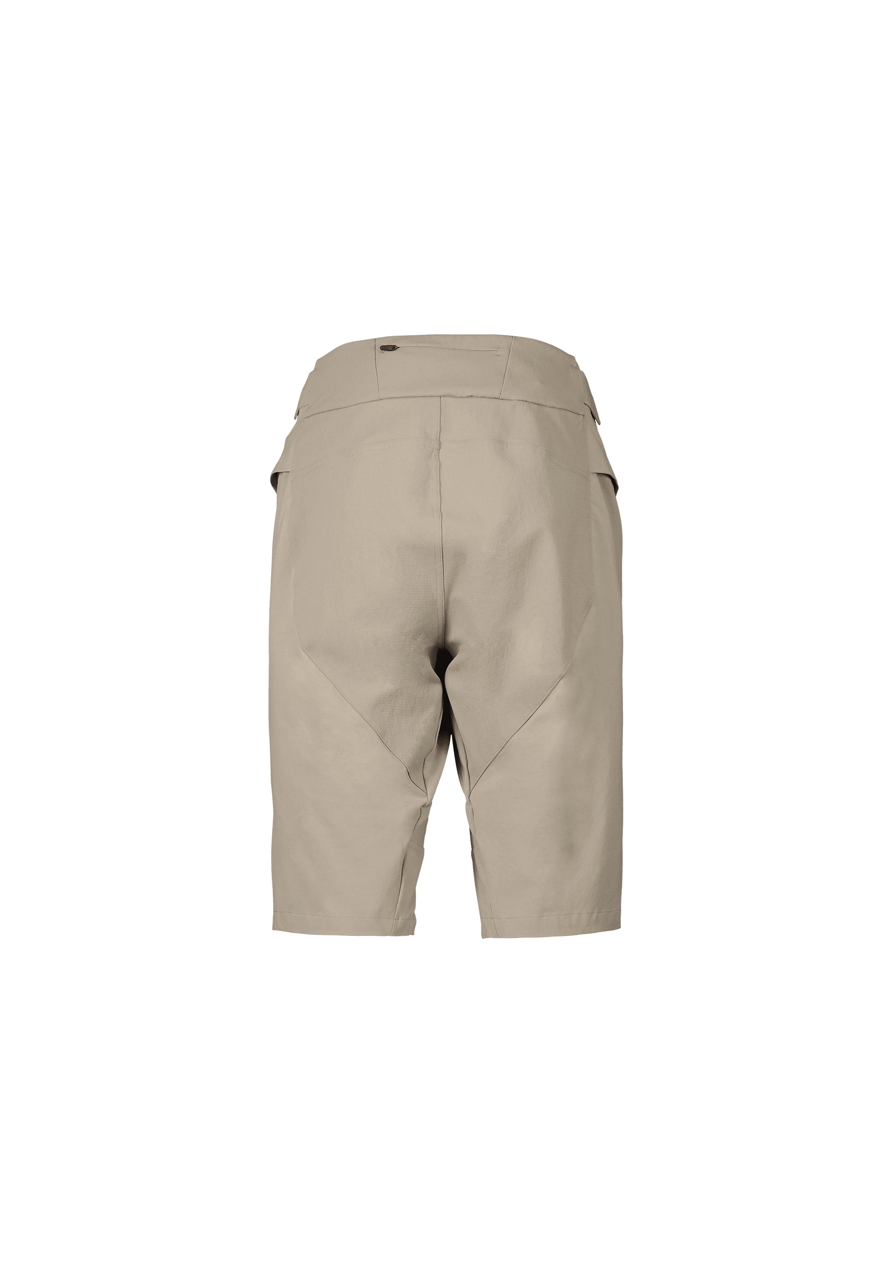 POC Infinite All Mountain cycling shorts in moonstone grey on white background