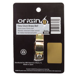 Origin8 Time Clock Brass Bell 55mm solid brass bicycle bell on retail packaging