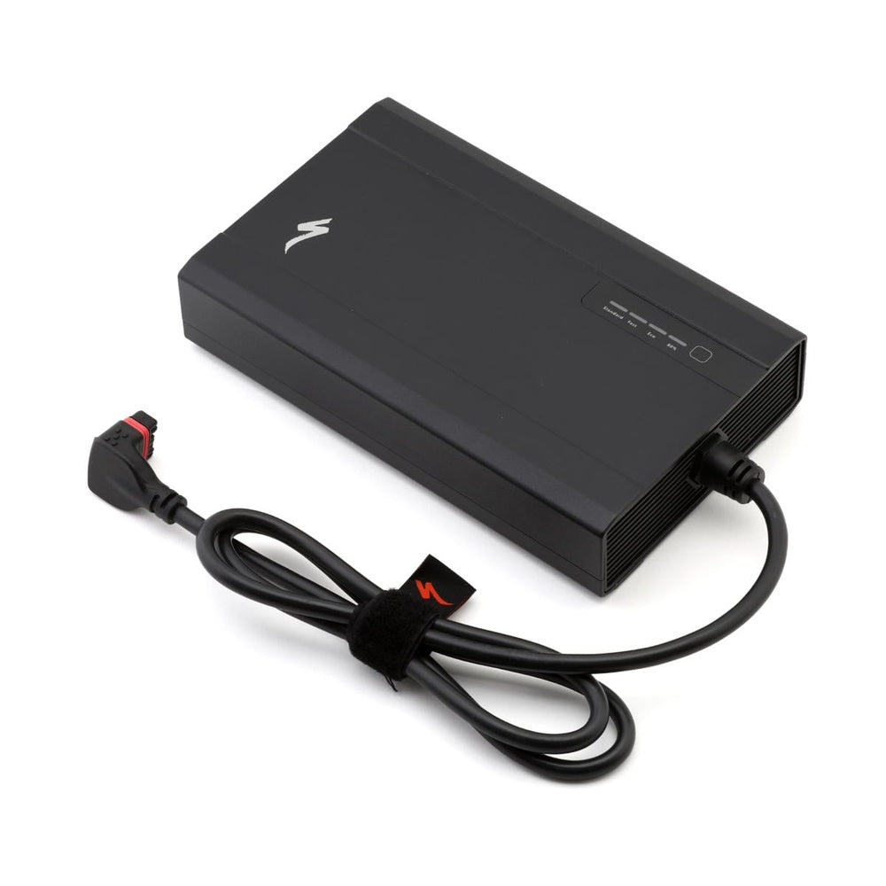 Black Specialized Turbo 3.1 smart charger with attached power cable
