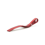 K-EDGE Pro Road Braze-on Chain Catcher in red anodized aluminum with mounting hole