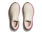 Hoka Arahi 8 women's running shoes in alabaster and lingonberry colorway