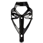 Tacx Deva carbon fiber bottle cage in glossy black finish