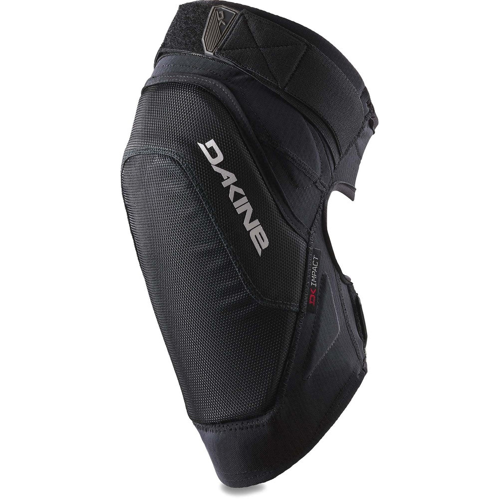 Dakine black knee pad with protective padding and adjustable straps