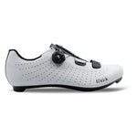 Fizik Tempo Overcurve R5 white cycling shoes with black accents and BOA closure