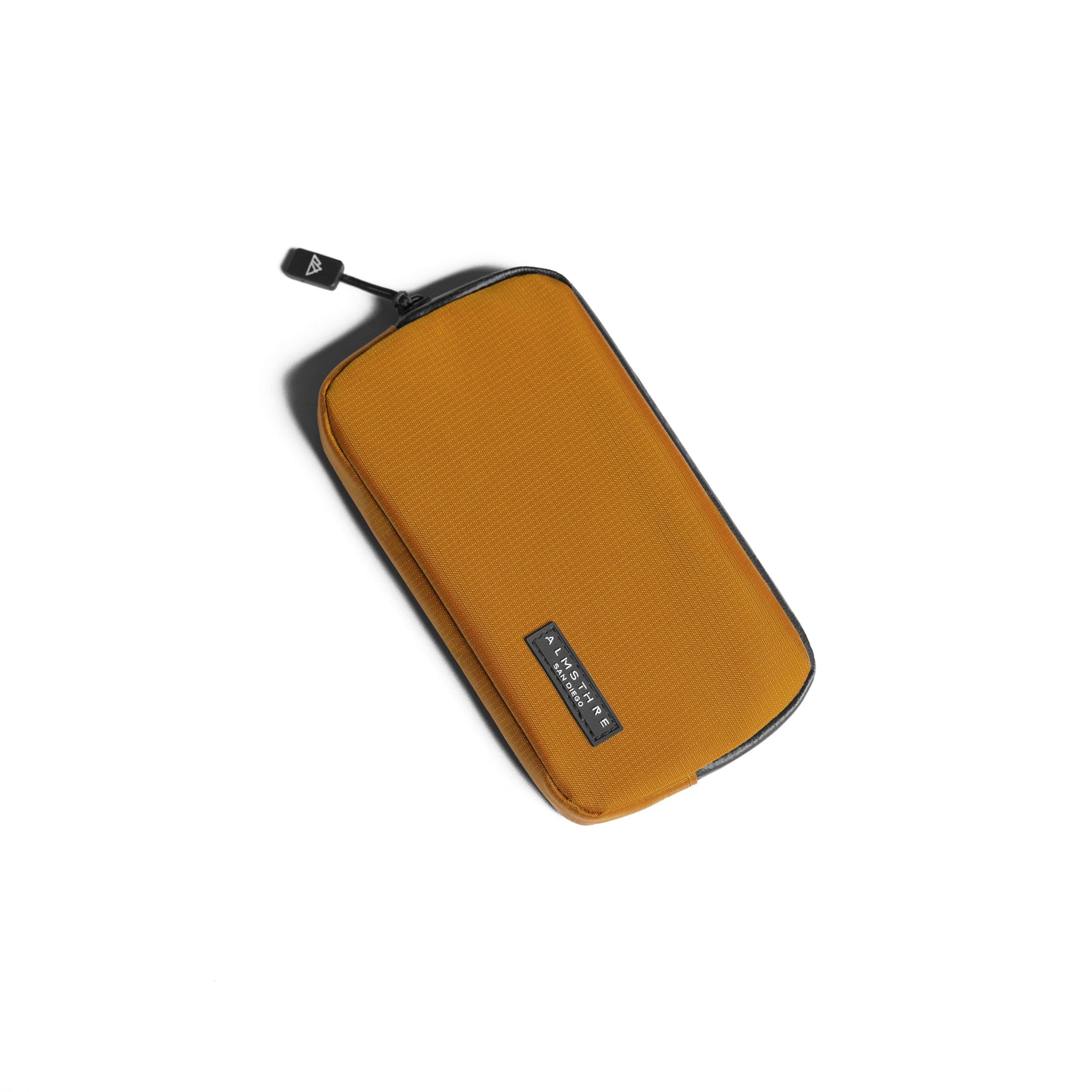 ALMSTHRE Ride Wallet in California Gold color with zipper closure