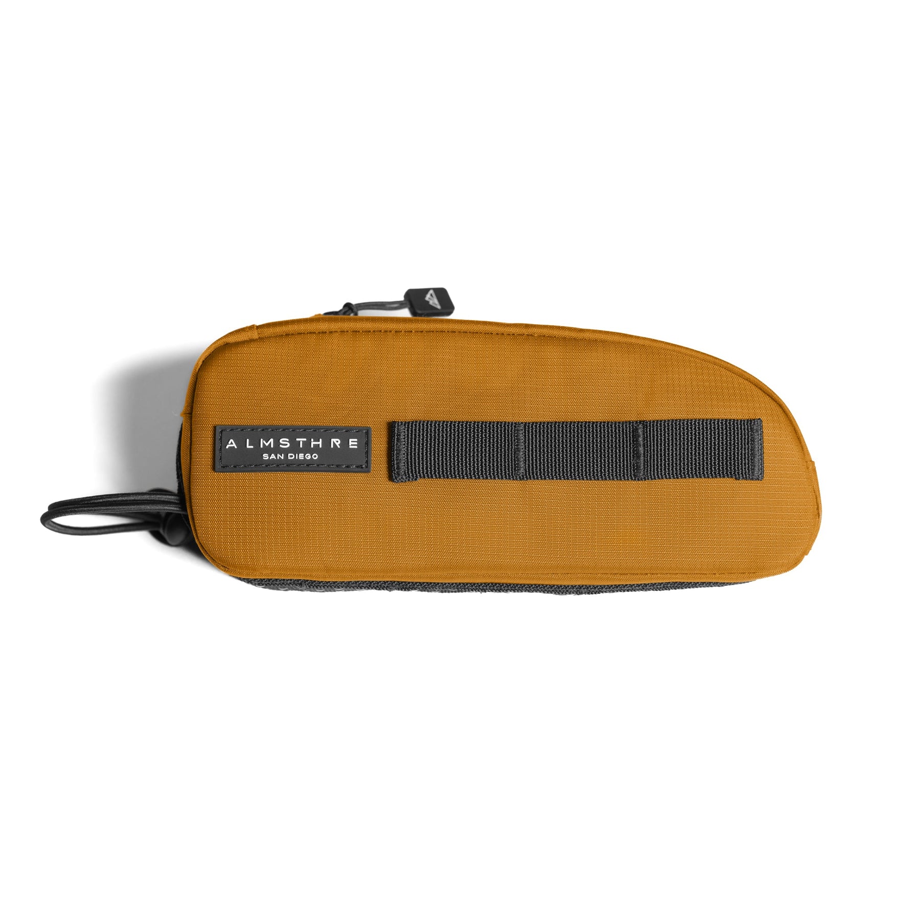 ALMSTHRE San Diego top tube bike bag in golden yellow with black accents