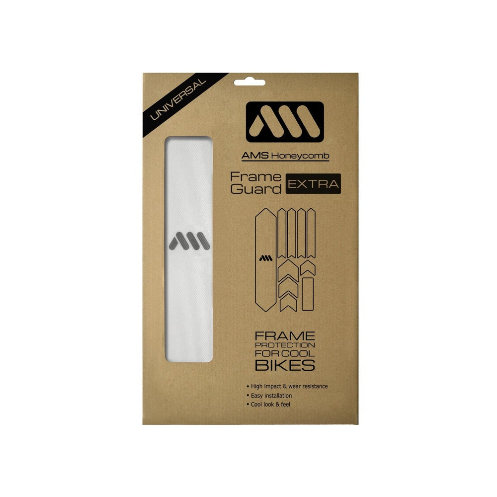 AMS Honeycomb Frame Guard Extra clear protective strips for bicycle frame protection