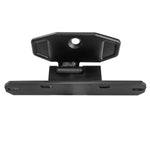 Black Kuat license plate mount with adjustable hinge and mounting hardware