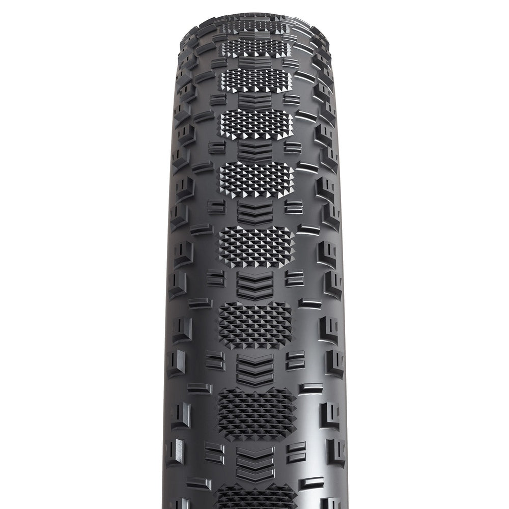 Maxxis Aspen ST mountain bike tire in black showing detailed tread pattern