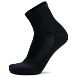 Black Balega Hike Performance Quarter sock with cushioned sole and moisture-wicking fabric