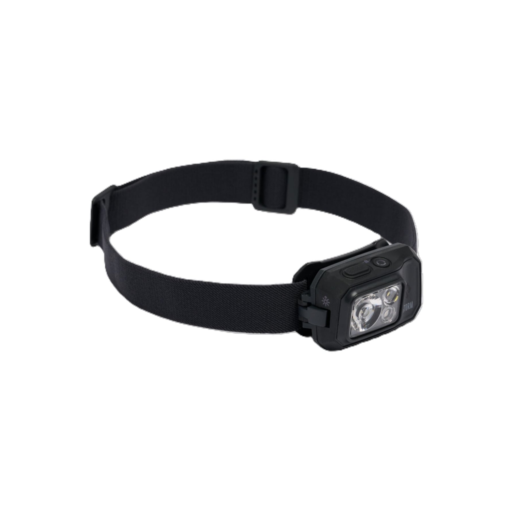 Black Diamond Storm Ops 450 headlamp with adjustable black strap and LED lights