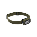 Black Diamond Storm Ops 450 headlamp in dark tan with adjustable elastic headband