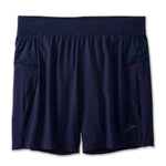 Brooks Sherpa 7 inch 2-in-1 men's running shorts in navy blue