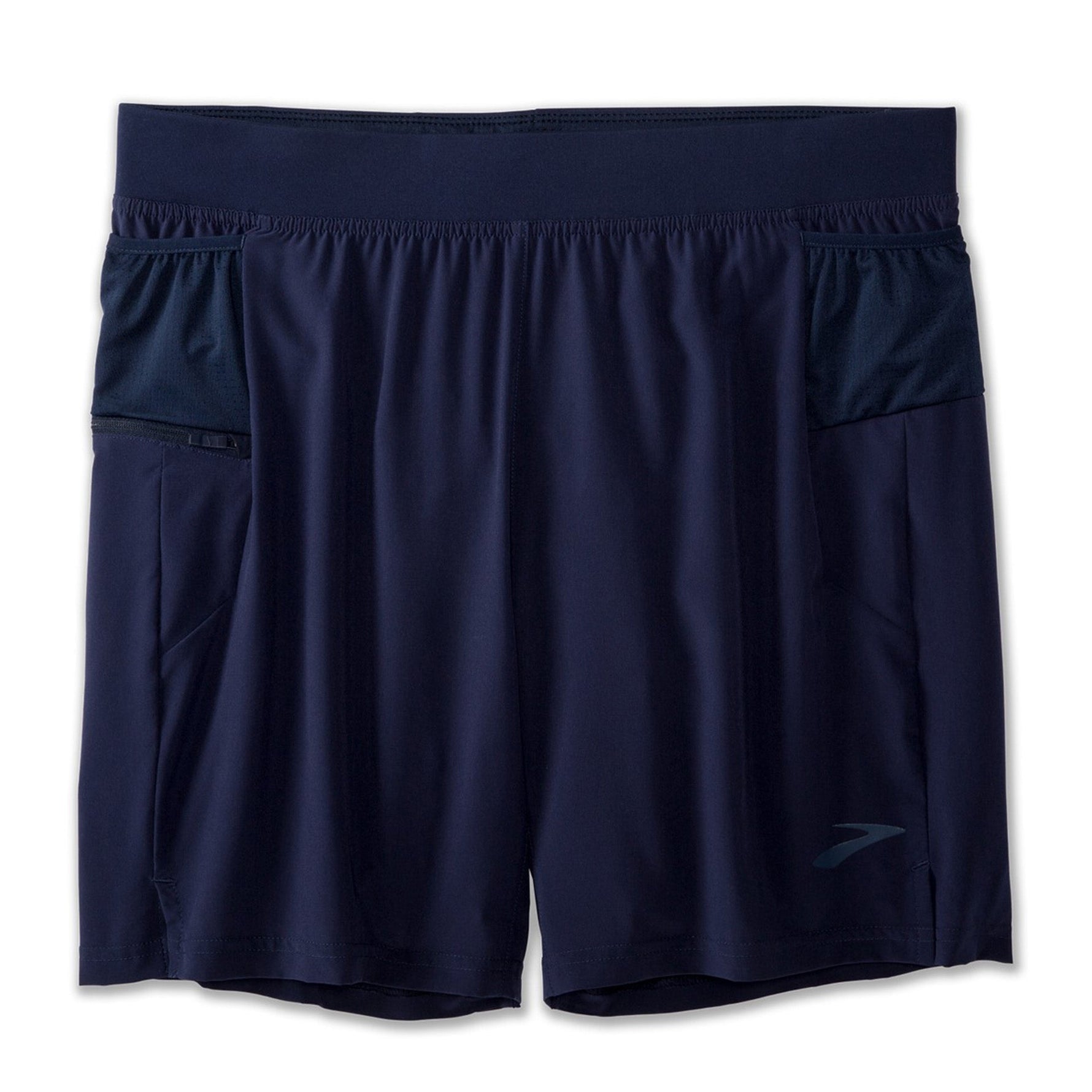 Brooks Sherpa 7 inch 2-in-1 men's running shorts in navy blue