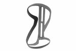 Blackburn Clutch Carbon Side Entry Left bicycle bottle cage in matte grey finish