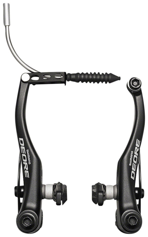 Shimano Deore T610 V-Brake front brake caliper set in matte black finish
