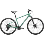 Cannondale Quick CX 3 hybrid bike in mint green with disc brakes