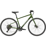 Cannondale Quick 3 hybrid bike in spruce green with disc brakes