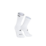 White Gobik Icon cycling socks with black logo and textured grip zones