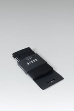 Gobik Superb Extra Long Unisex socks in Black Axis colorway with black band packaging