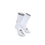 White Gobik Vortex 2.0 cycling socks with textured upper and logo branding