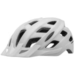 White Cannondale Quick adult bicycle helmet with ventilation ports on clean background