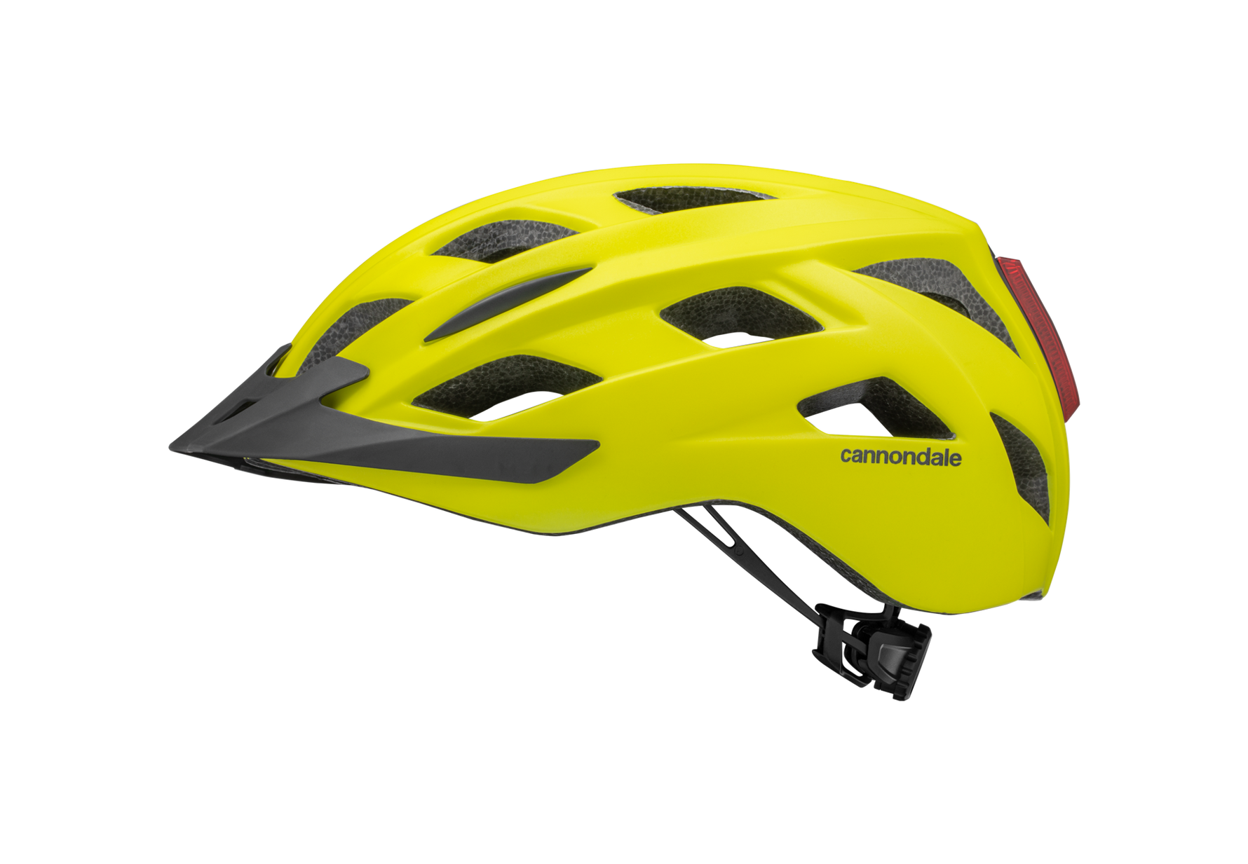 Cannondale Quick adult bike helmet in bright yellow with ventilation holes
