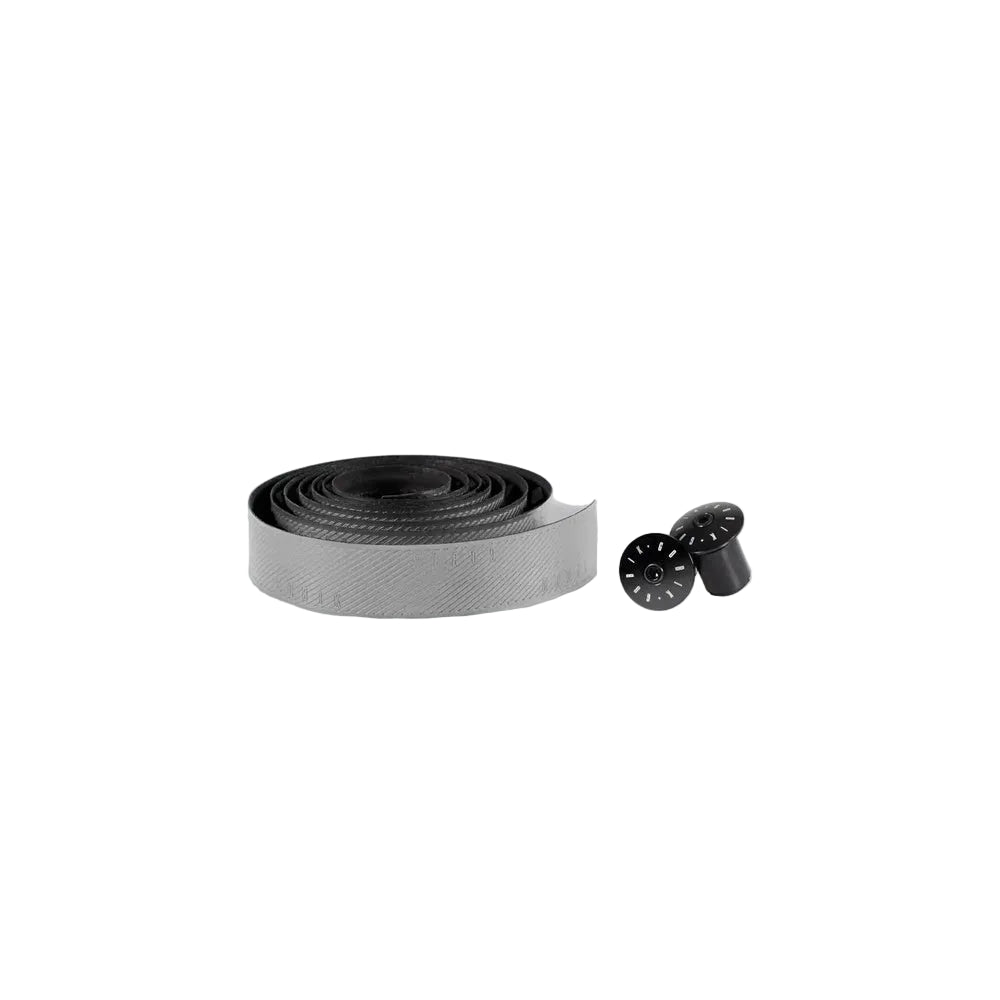 Gobik Bartape Bond Ultragrip handlebar tape in white with black end caps