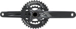SRAM GX black crankset with dual chainrings and crank arms