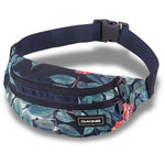 Dakine hip pack with tropical leaf pattern on clean white background