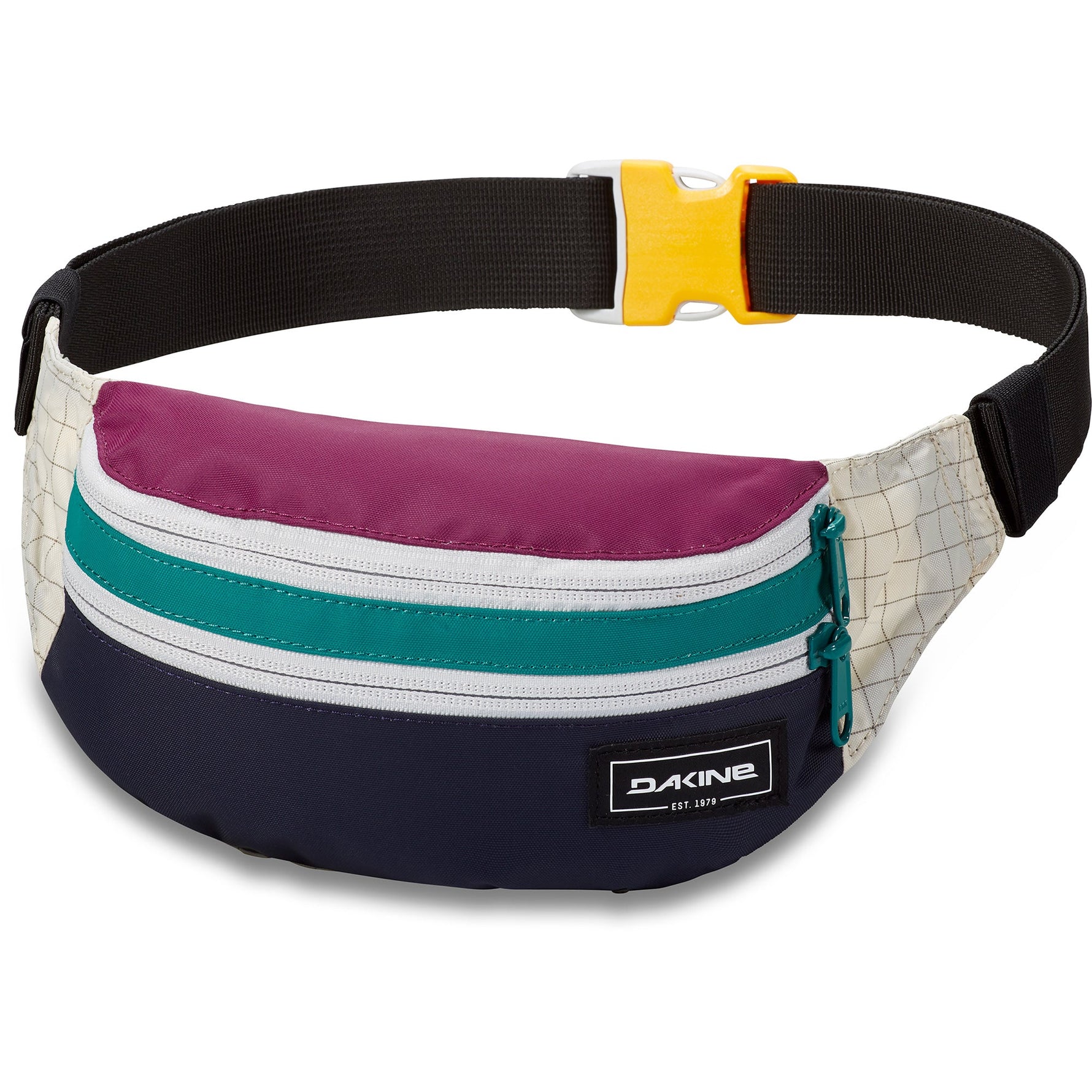Dakine Classic Hip Pack with colorful striped design and reflective details