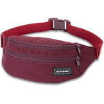 Dakine burgundy hip pack fanny bag with adjustable strap and dual zippers