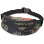 Dakine hip pack with tropical floral print pattern on white background