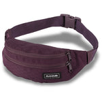Purple Dakine hip pack fanny bag with adjustable strap and zippered compartments