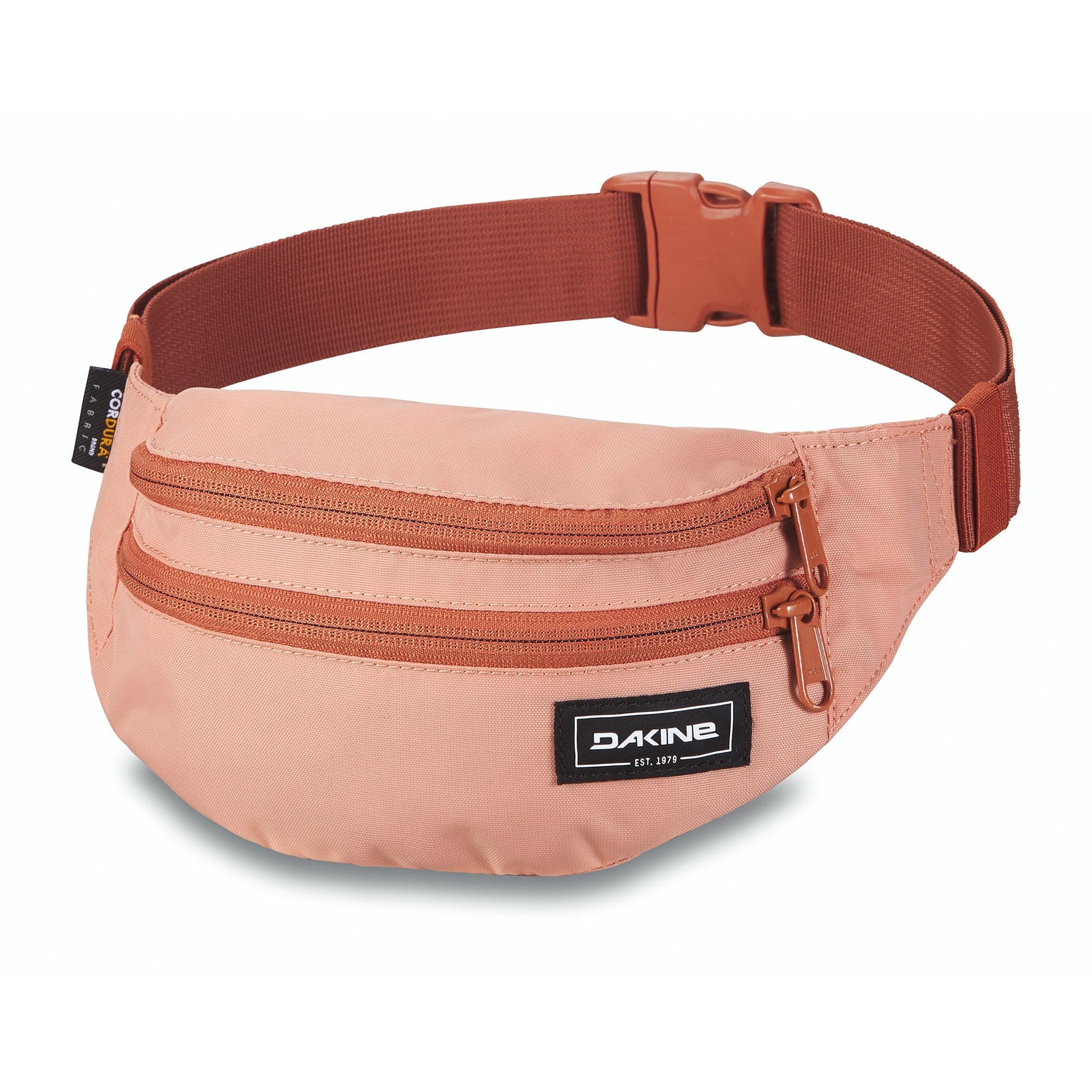 Dakine coral peach hip pack fanny bag with adjustable strap and zippered compartments