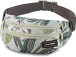 Dakine hip pack with tropical palm leaf print and adjustable waist strap