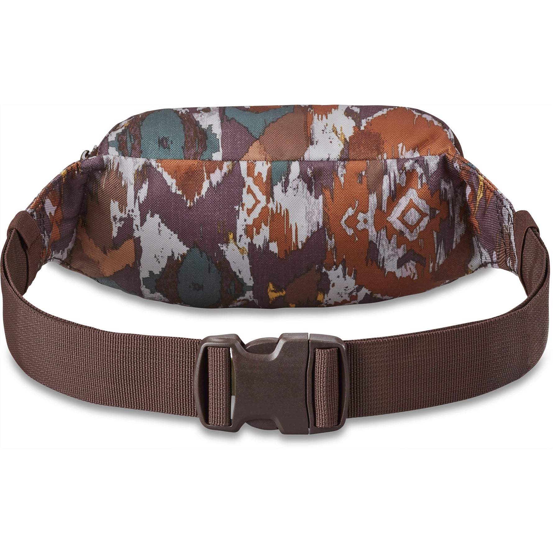Dakine hip pack with southwestern tribal pattern in brown orange teal colors