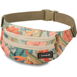 Dakine hip pack with tropical floral print featuring orange and coral flowers