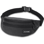 Dakine Classic Hip Pack in black with white reflective grid pattern