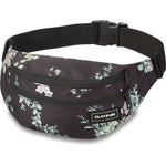 Dakine hip pack with dark floral botanical pattern and adjustable strap